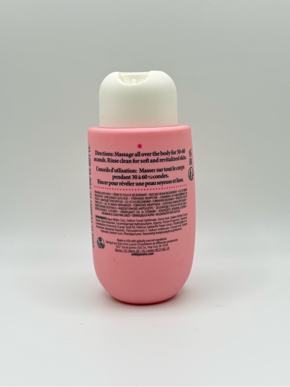 Sol de Janeiro Beija Flor Elasti-Cream & Body Wash Set + Pink Pouch - Picture 3 of 6